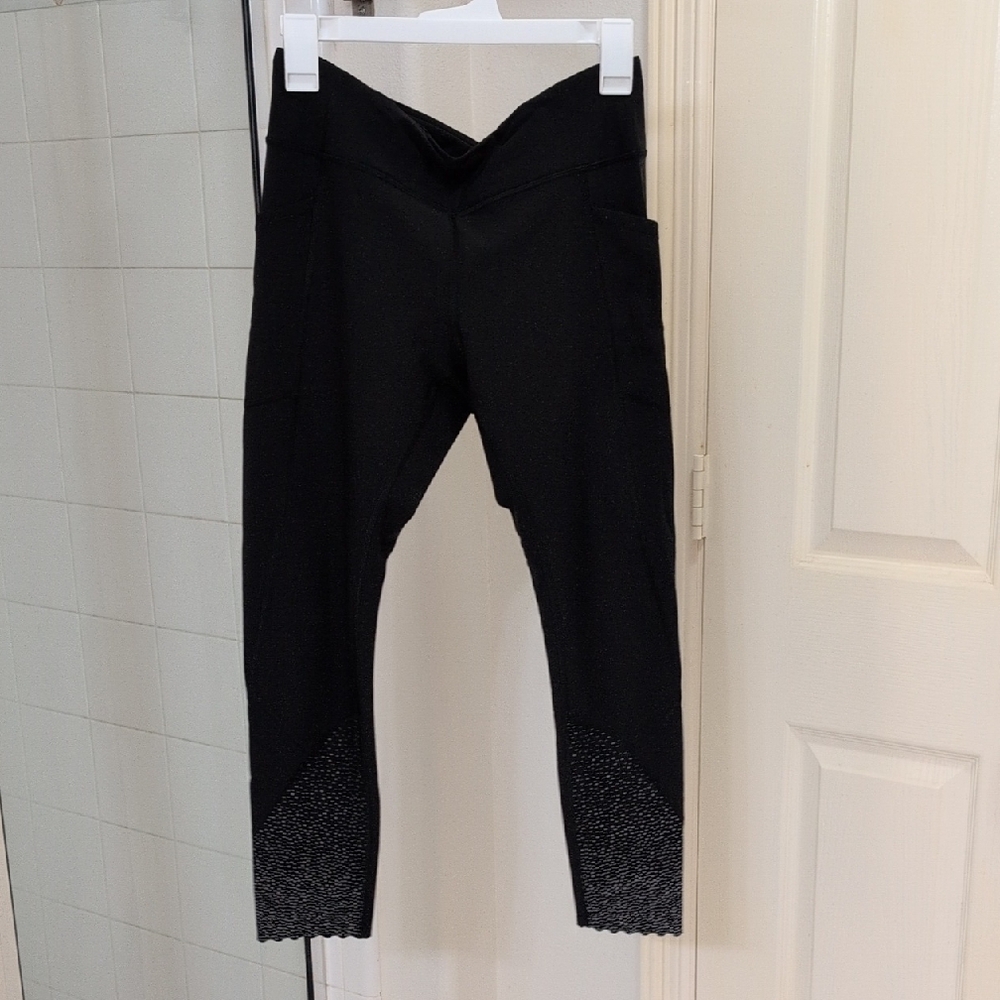 Lululemon Black Reflective Leggings - Size 10